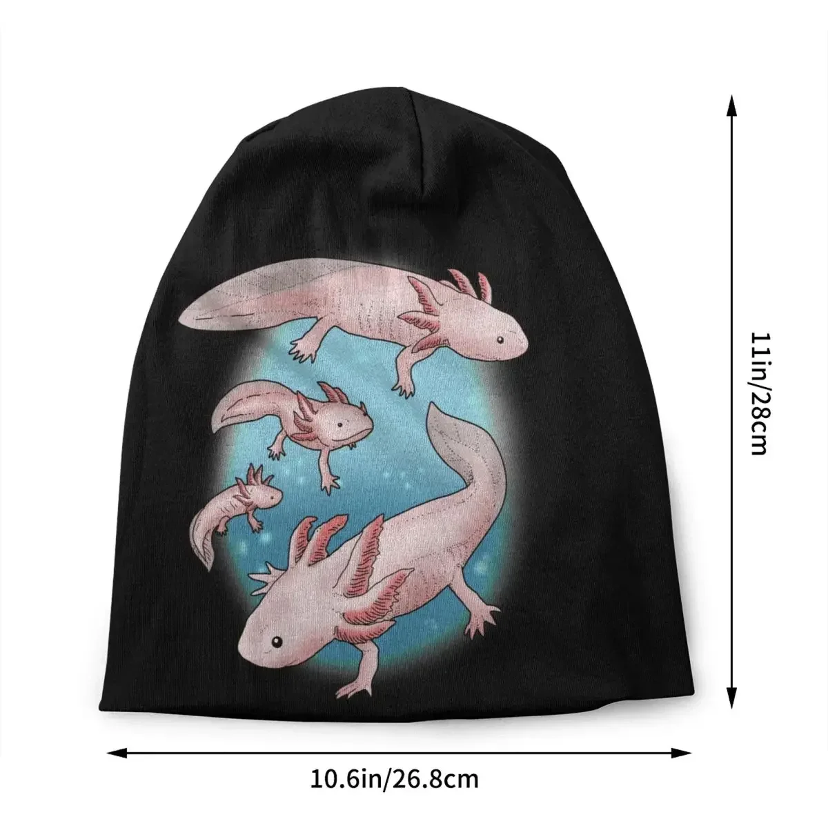 Детская шапка-бини Kawaii Axolotl зимняя шапка унисекс женские вязаные шапки в стиле