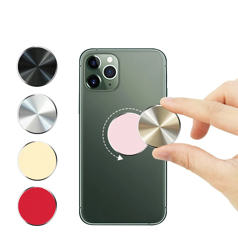 

2021 new iphone Sticker Metal Plate disk iron sheet Magnet Mobile Phone Holder accessories For Magnetic Car Phone Stand holders