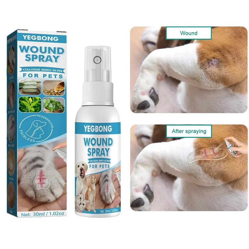 

30ml Pets Anti-Itch And Itch Relief Dogs Cat Skin Healthy Care Spray Skin Care Treat Products For Itchy And Sensitive Skin