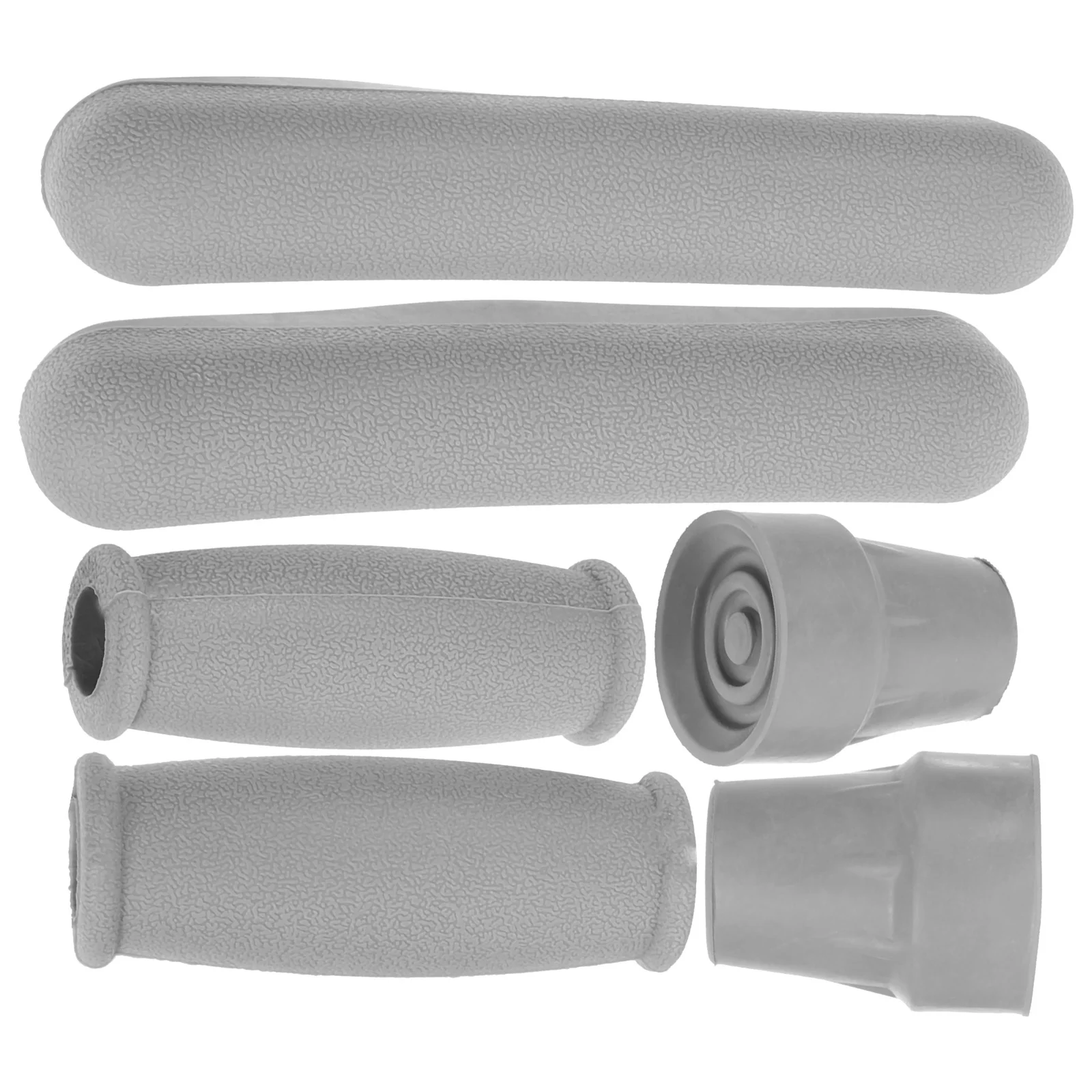 

1 Set of Crutch Kit Underarm Hand Grip Comfortable Feet Cap Crutch Pad for Armpit Crutch Tool