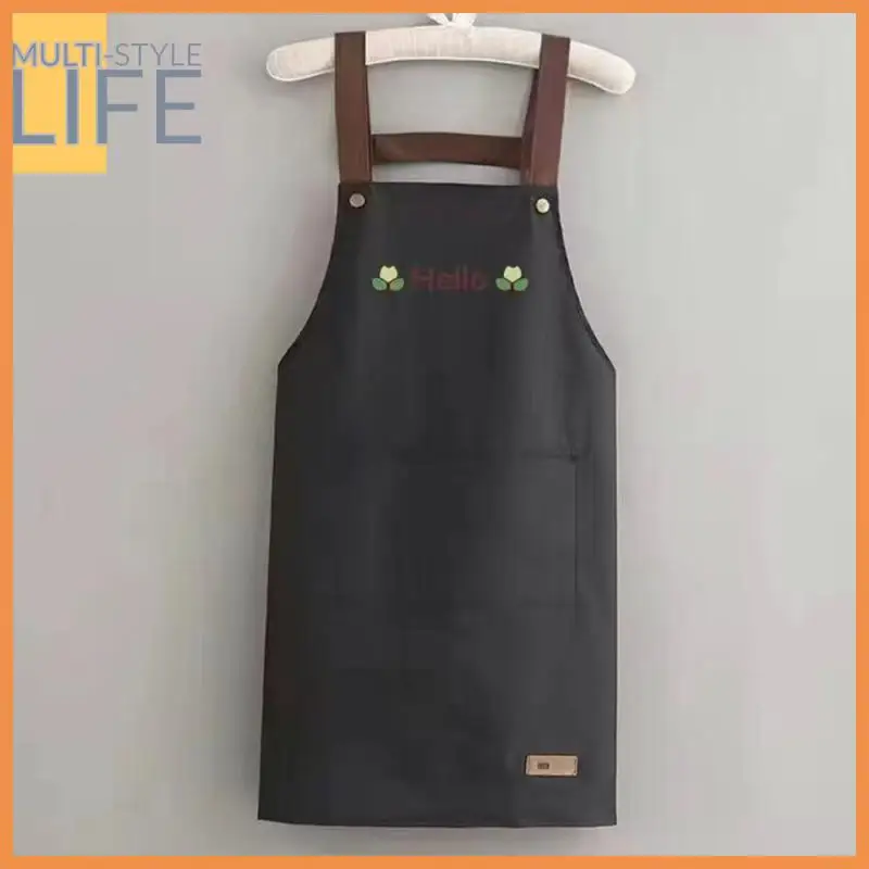 

Anti-oil Dirty Kitchen Clothes Modern Minimalist Wear-resistant Dining Waist Average Size Household Work Clothes Apron Oil-proof