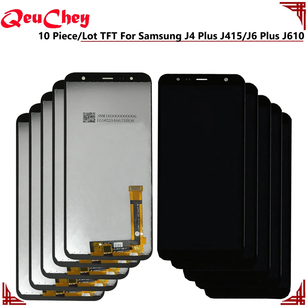 10 шт./лот TFT для Samsung Galaxy J4 + 2018 Plus J415 J415F / J6 J610 дигитайзер сенсорного экрана