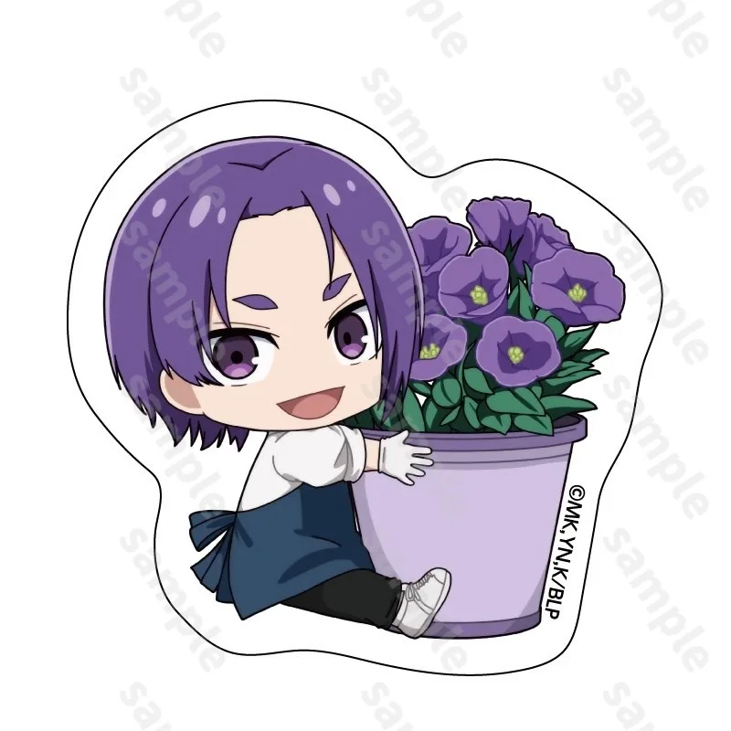 Фото Мини Blue Lock Flower Shop Seishiro Nagi Акриловая подставка Аниме Периферийные устройства Meguru Bachira Q Статуя Hiori Yoichi Isagi №4