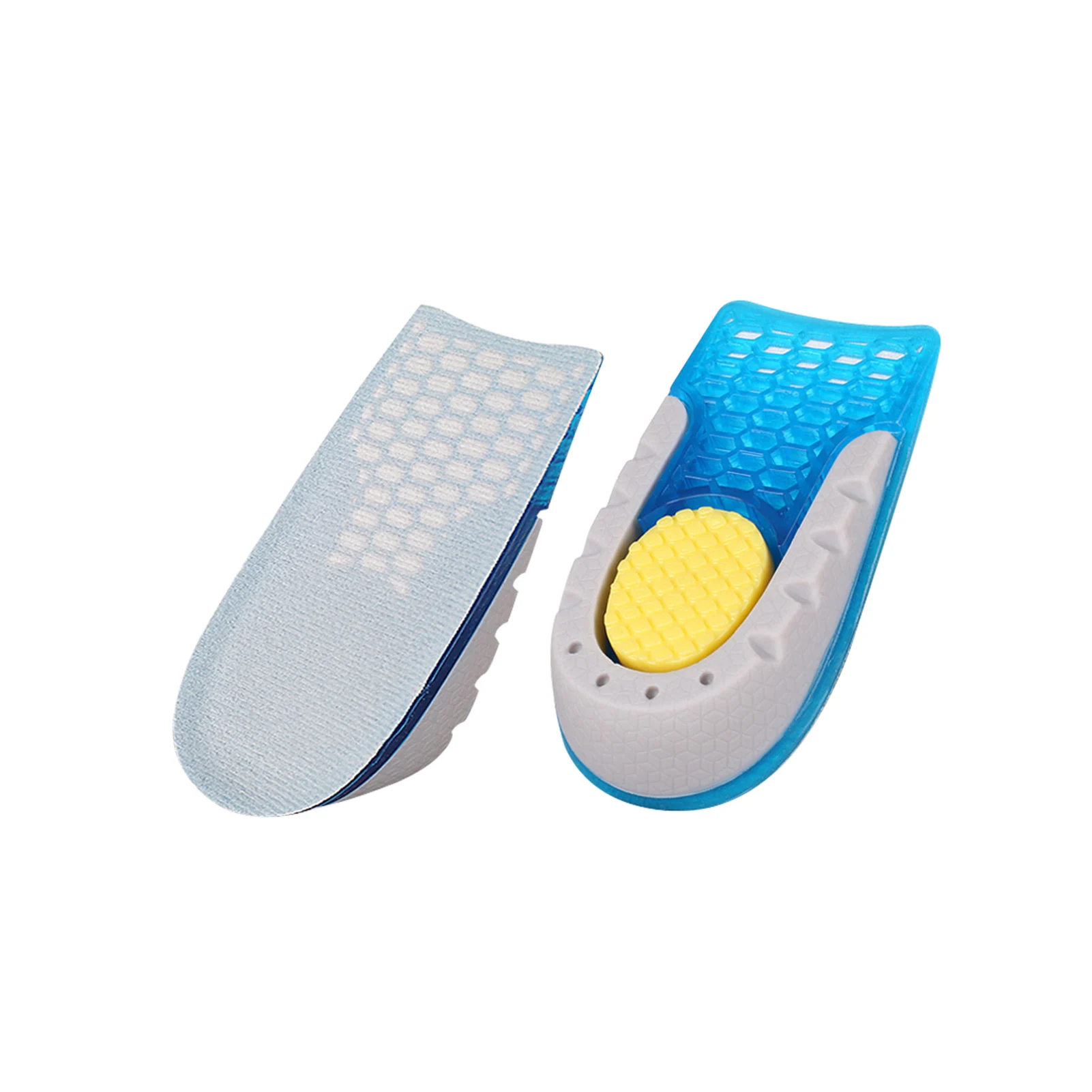 

1pair Wedding Shock Absorption Non Slip Outdoor Sports Men Women Shoe Pad Height Increase Insole Half Insert Comfortable