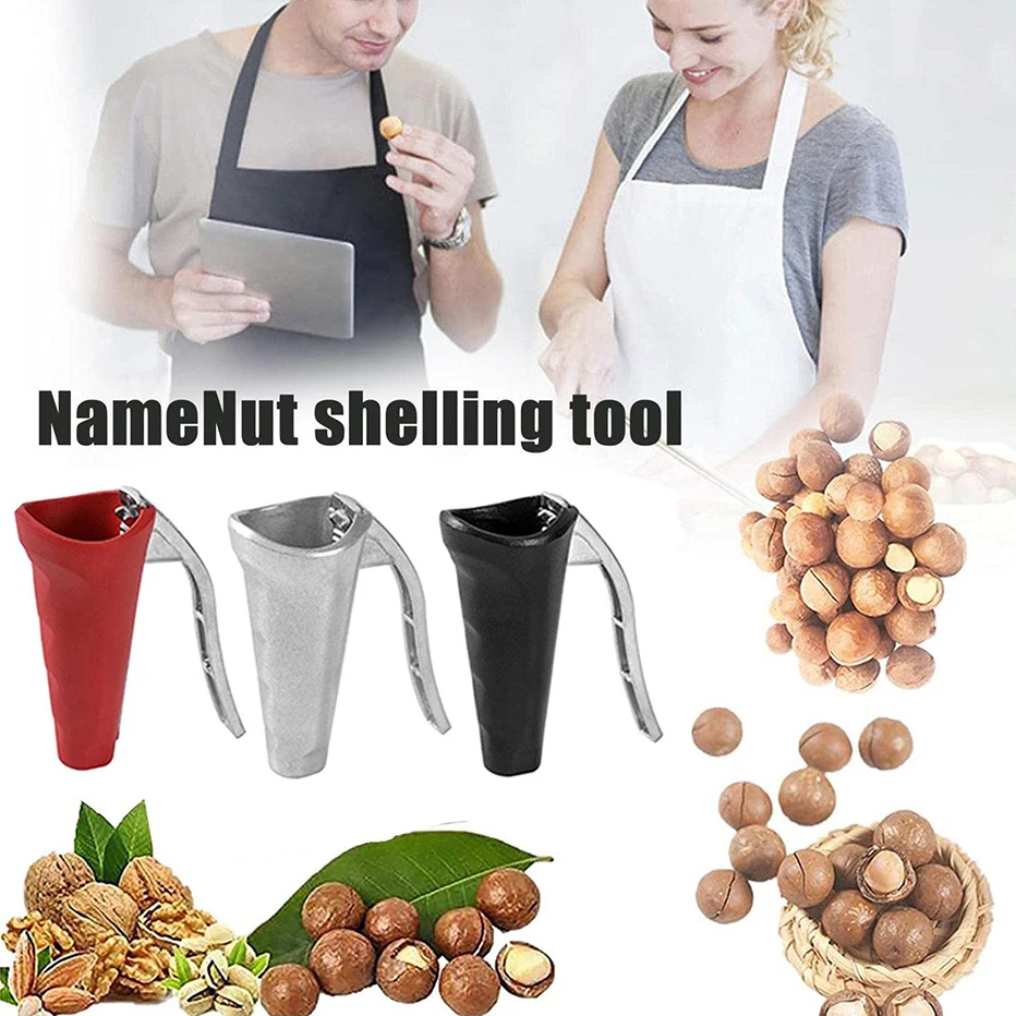 

Nuts Cracker Clip Tool Walnut Opener Pliers to Open Walnuts Gadget Hazelnut Clip Nut Tongs Sheller Portable Kitchen Accessories