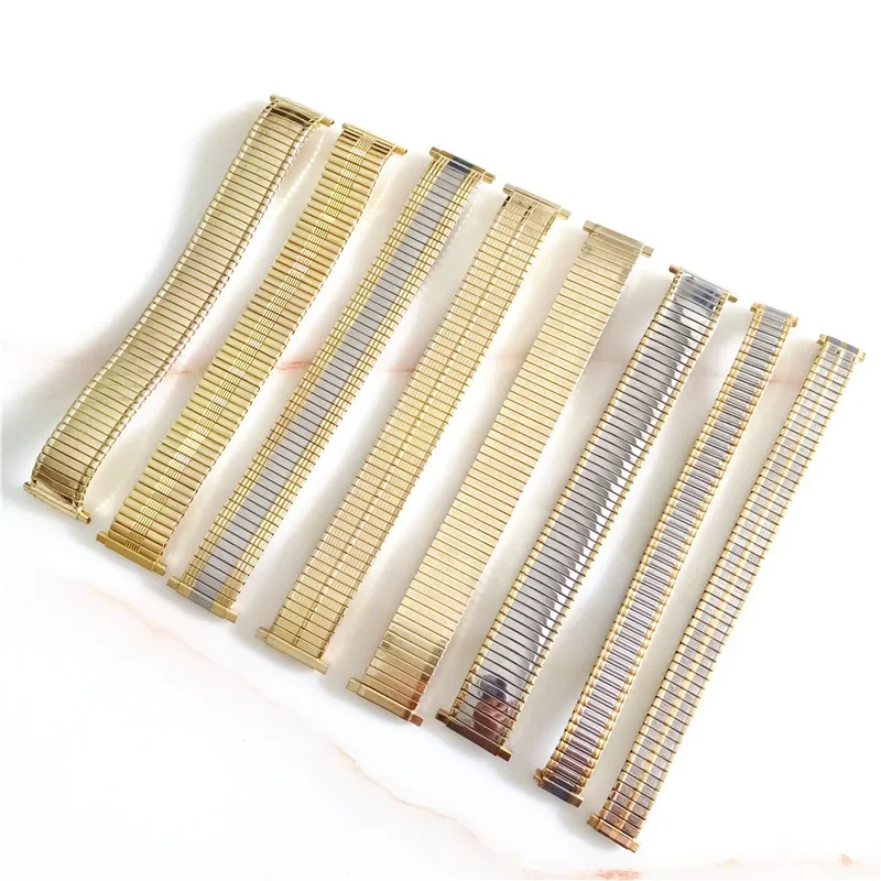 Ремешок для часов мужской из нержавеющей стали эластичный весенний винтажный