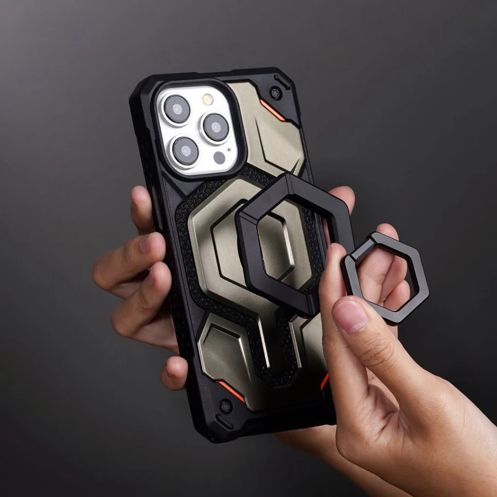 Фото Магнитная подставка для кольца для iPhone 16 ProMax, съемная металлическая ручка для кольца на палец и регулируемая подставка с вращением на 360 градусов для Galaxy S25 Ultra №1