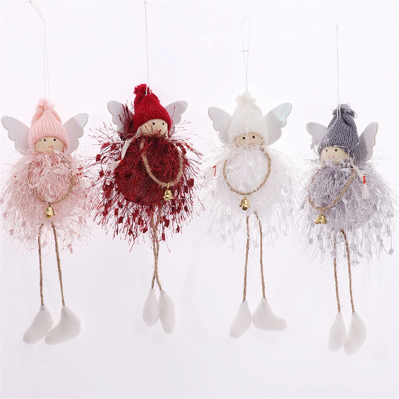 

Рождественские куклы-ангелы, новогодние подарки 2023, рождественские украшения для дома, Рождество 2022, Рождественская елка, подвеска, деревян...