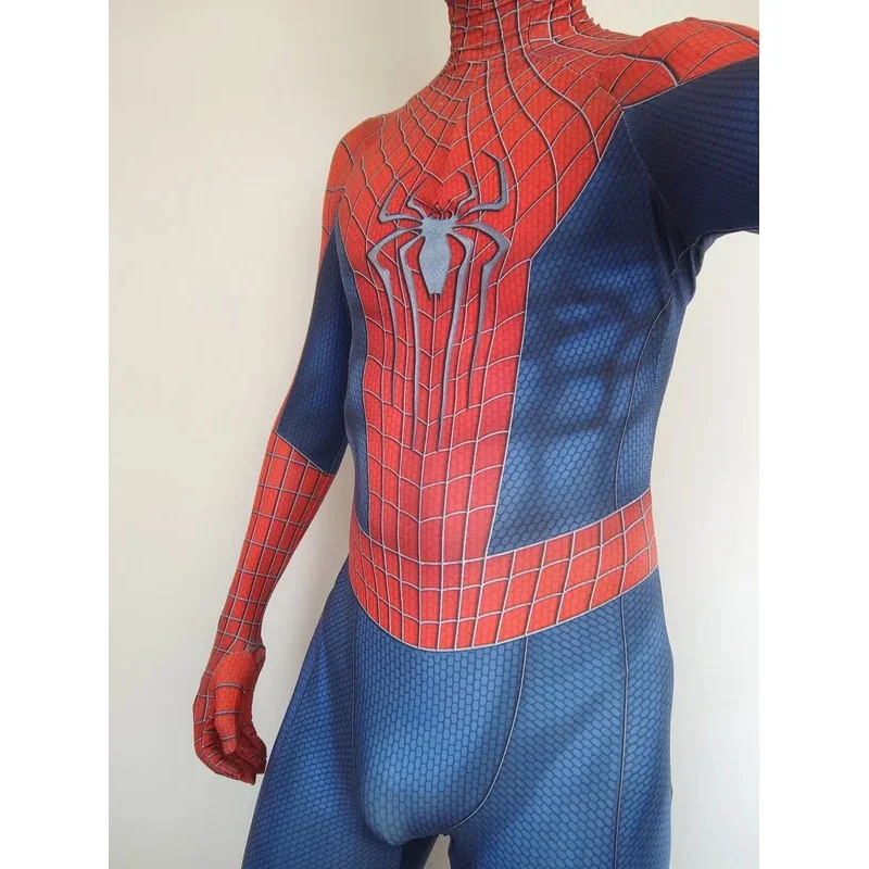 Фото ♥ Новый костюм на Хэллоуин 2026: Косплей-костюм Человека-паука TASM 2, мужской комбинезон-зентай для взрослых, полноразмерный боди-костюм ★ ★ ★ №5