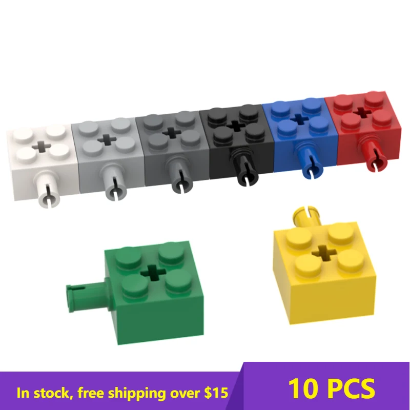 

10PCS MOC Bricks Compatible High-Tech 6232 2x2 for Building Blocks Parts DIY Educational High-Tech Parts Toys