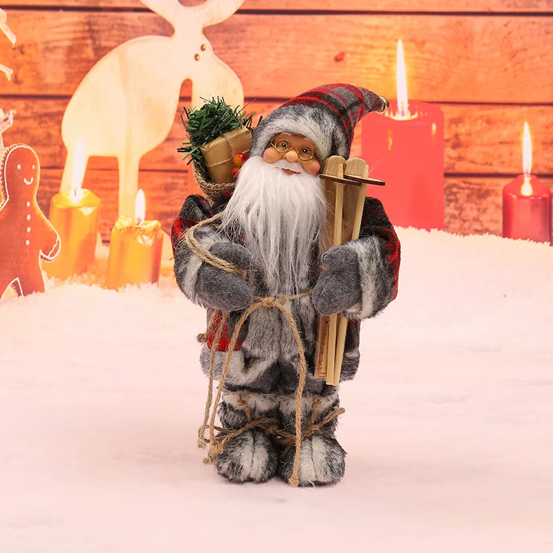 

Рождественские электрические плюшевые игрушки, куклы Санта-Клаус, Рождественские декоративные фигурки, новогодний подарок для детей, домашний праздник, искусственный Декор