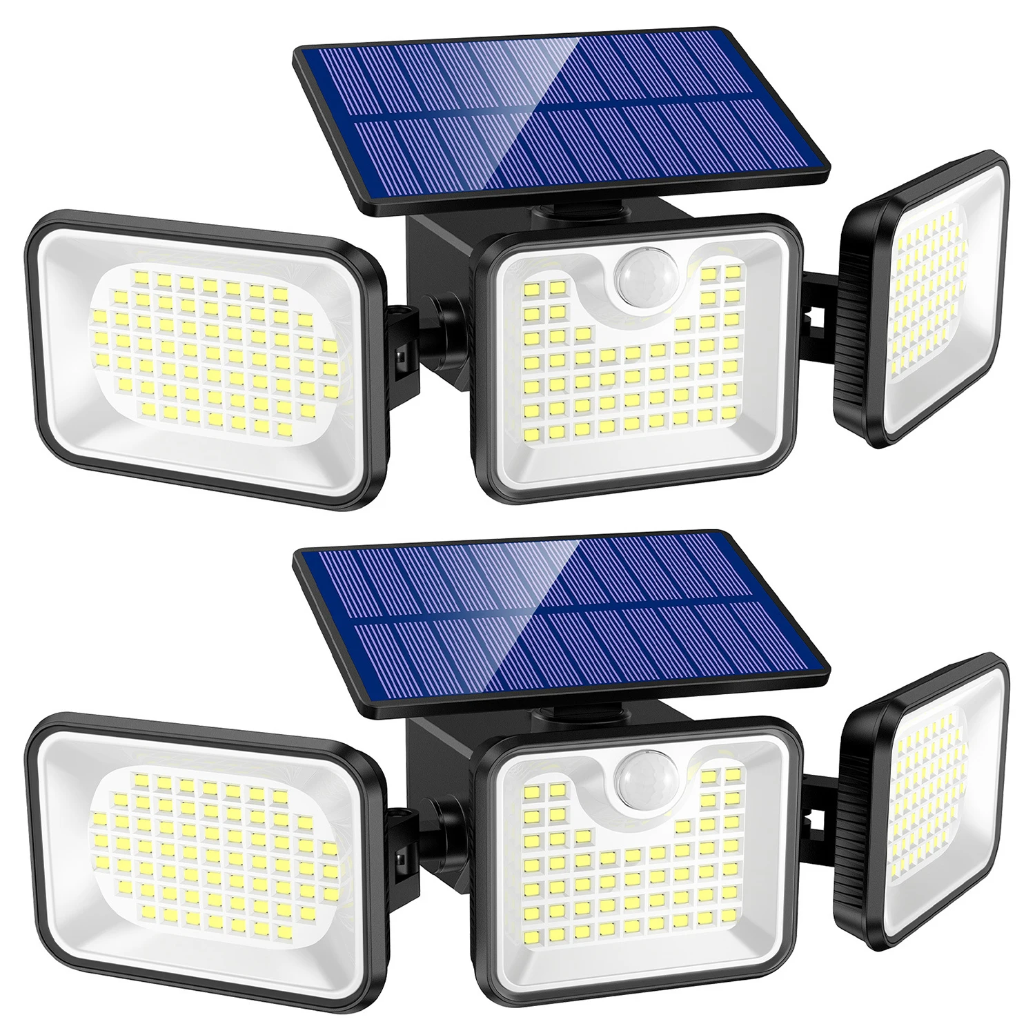 

Solar Outdoor Lights 3000LM 180 LED Motion Sensor Outdoor Lights 3 Heads 270° Wide Angle Luces Solares para Exteriores with
