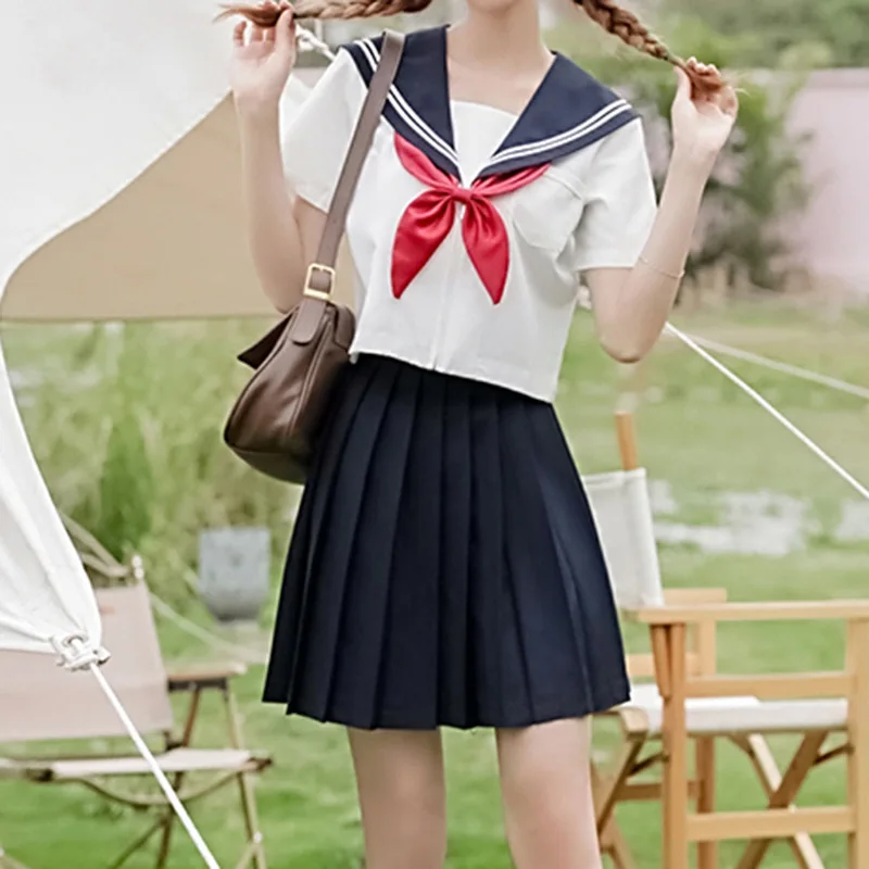 

2022 Summer 2 Piece Dress Sets for Girl Fashion Japanese Style Dresses for Women School Pastel Kawaii Dress Women Cute Harajuku