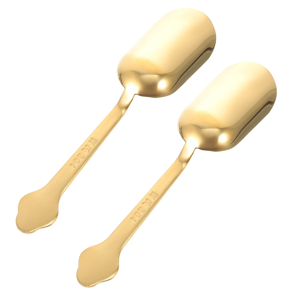 

Scoop Tea Spoons Spoon Scoops Salt Bath Serving Mini Lab Coffee Sugar Powder Kitchen Measuring Steel Ceremony Tool Loose