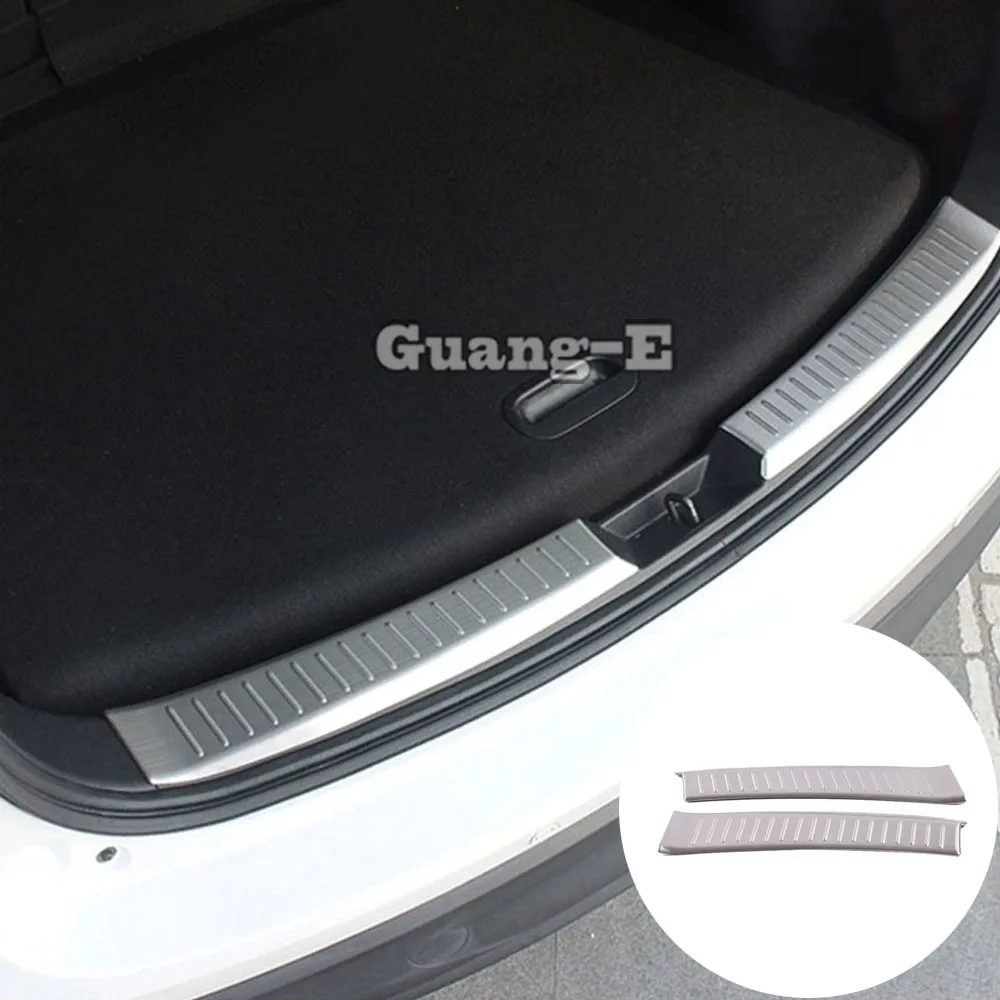 

Car Body Stainless Steel Inner Rear Bumper Trim Plate Frame Trunk Pedal Molding Part For Mazda CX-5 CX5 2012 2013 2014 2015 2016