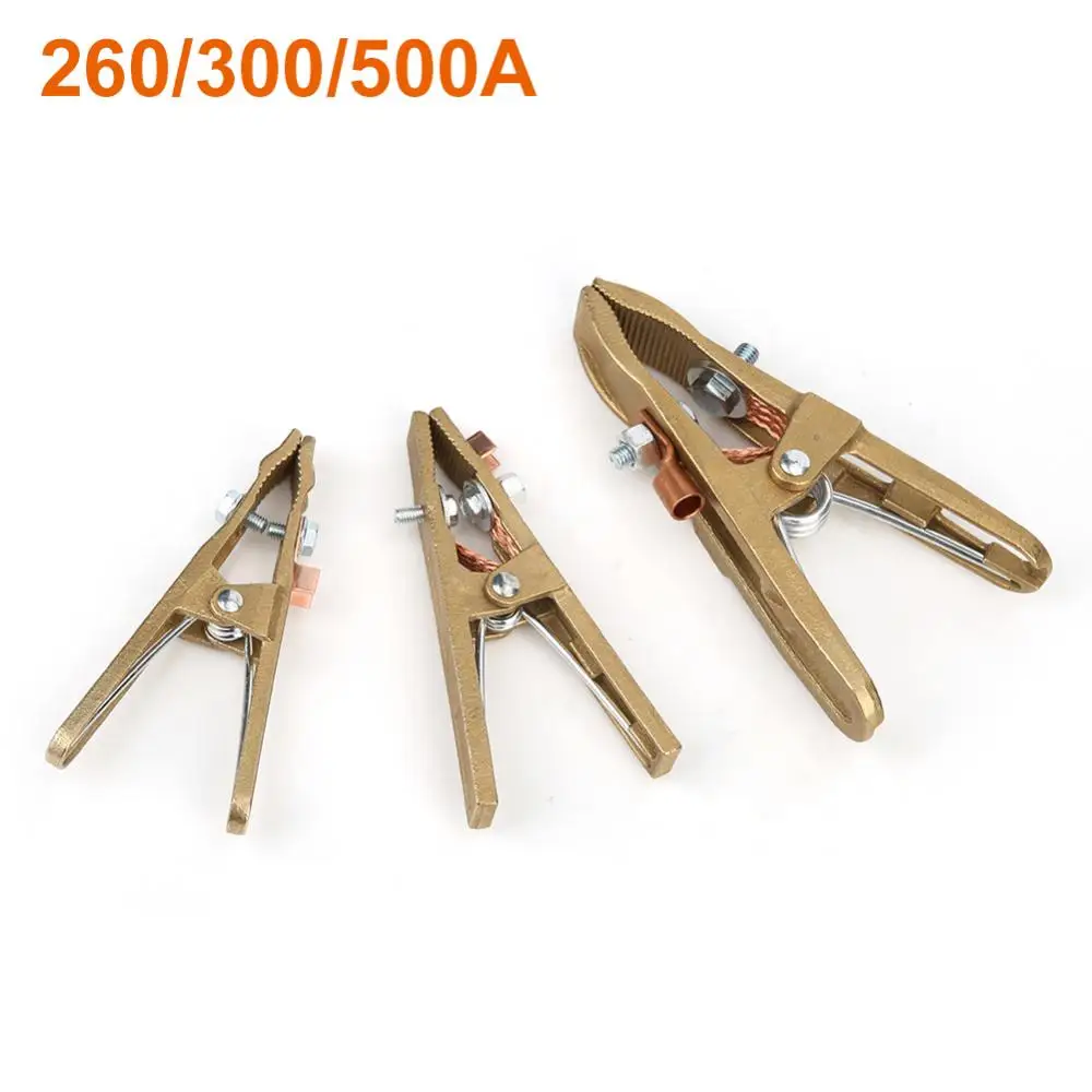 

Electric 260/300/500A A-shape Welding Ground Wire Clamp Clip Machine Accessory clamp helps to complete the electrical circuits !