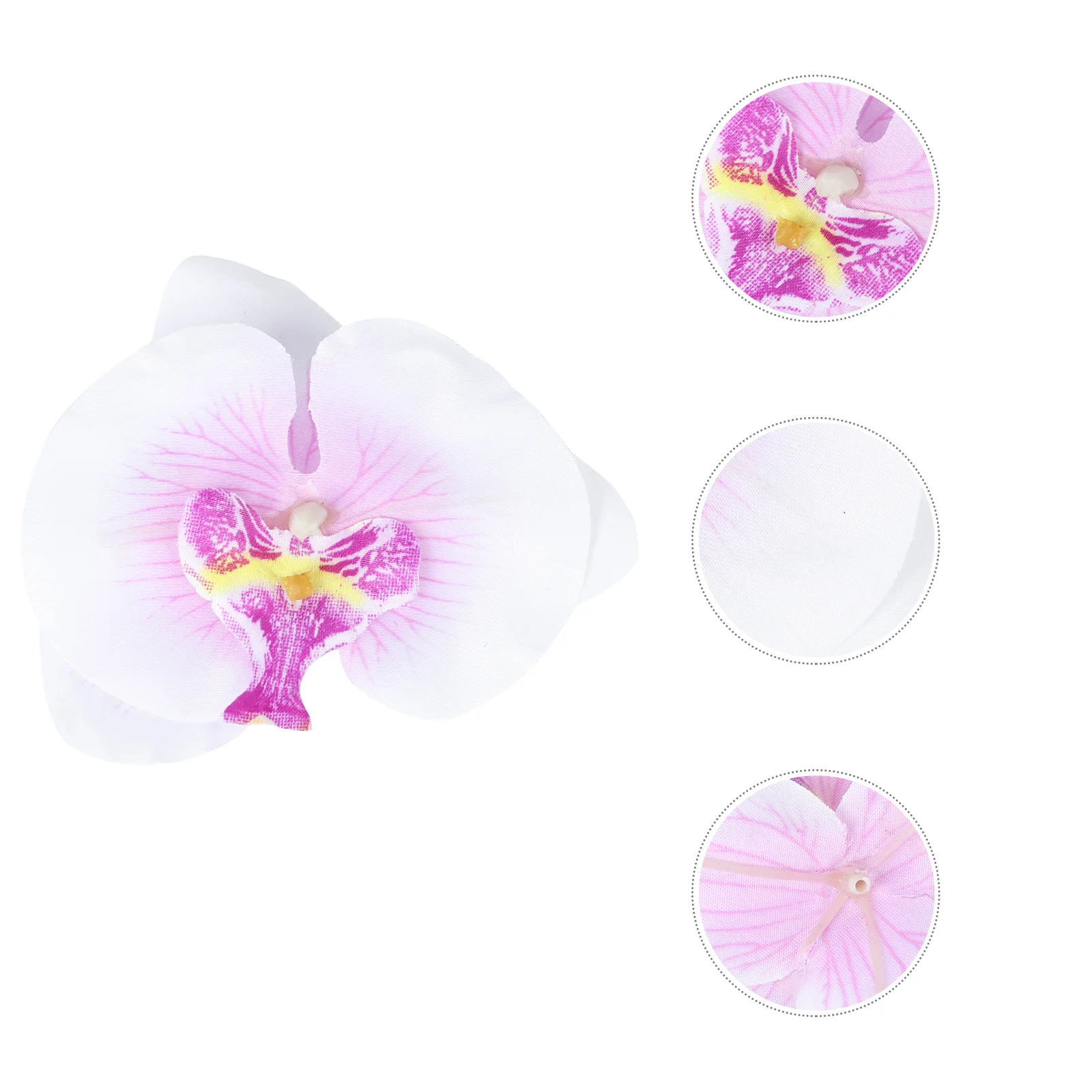 

Flower Orchids Silk Head Diy Flowers 3D Appliques Clothing Embroidey Patch Bouquet Fake Cloth Headband Sewing Floral Orchid