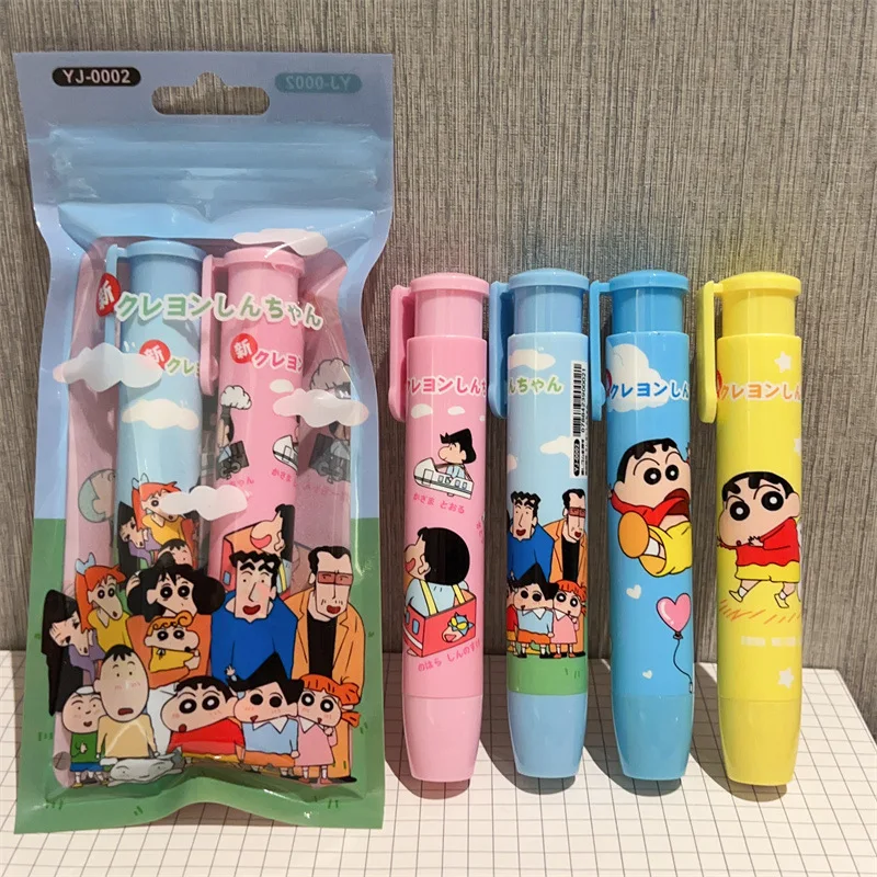 

2pcs/20pcs New Crayon Shin-chan Press Eraser Student Cute Eraser Student Stationery Kids Gift