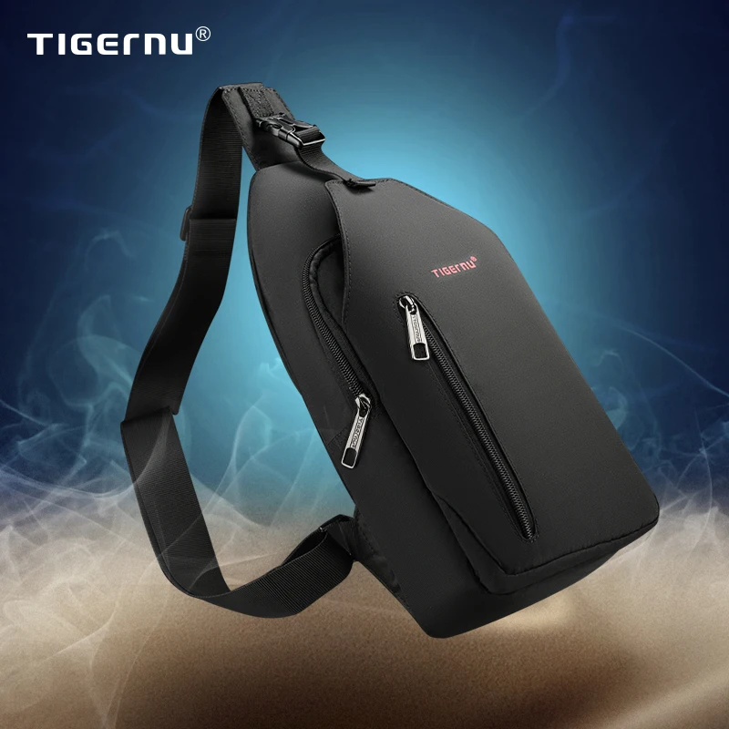 Tigernu Новая модная мужская сумка через плечо защищенная от брызг брендовая