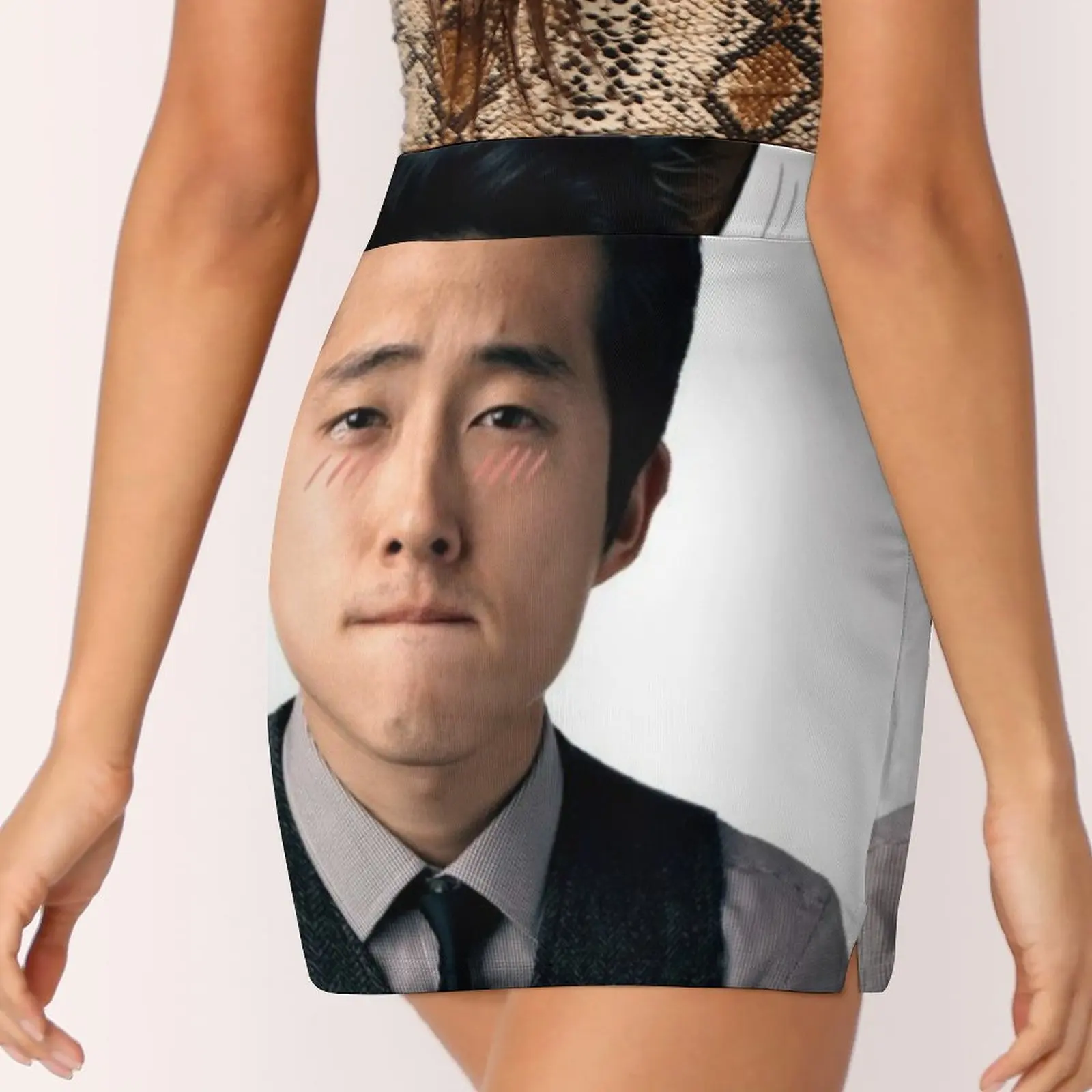 Мини-юбка Steven Yeun Glenn Rhee с котенком модная корейская одежда юбка для девочек