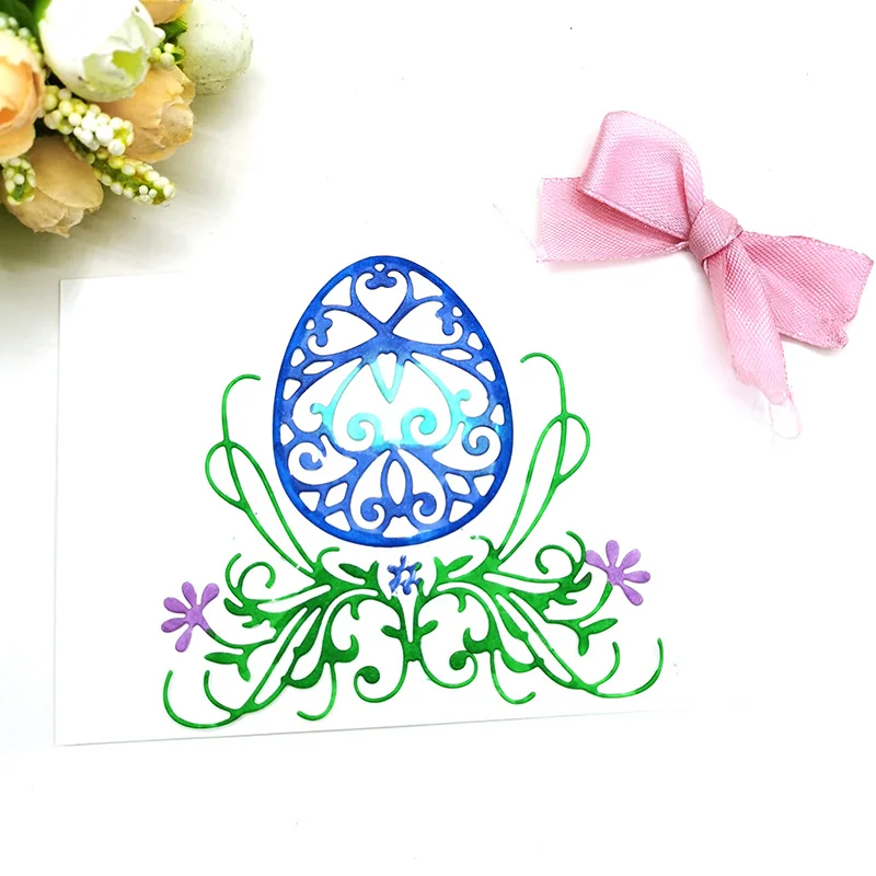 

Egg Bunny Easter 2022 New Metal Template Cutting Die Scrapbook Album Paper Card Craft Embossing Cutting Die Mold Crafts