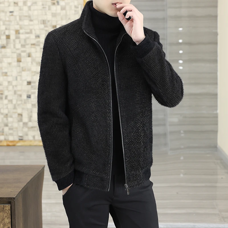 Woolen Jacket Men's New Autumn and Winter Wind-Breaker Thickened Korean-Sle Trendy Coat