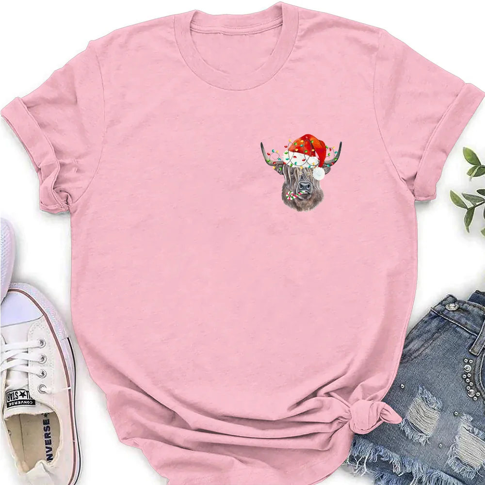 

Little Christmas Snowman Custom Women's Casual T-Shirt Personalized Shirt Custom Pattern Or Text You Want