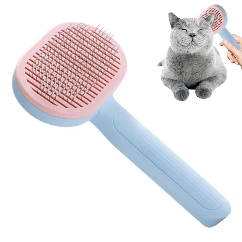 

Self Cleaning Dog And Cat Hair Brush Slicker Brushes For Cats Shedding Dog Grooming Brush Cat Comb Puppy Massage Hair Brush