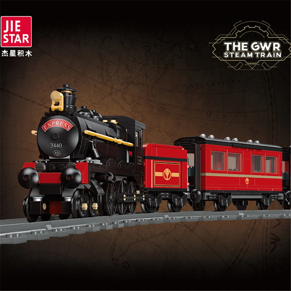 

Stream Train Model Building Sets 789pcs GWR Steam Train With Railway Building Blocks Locomotive Bricks Educational Toys Gifts