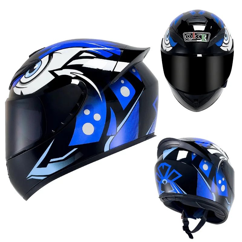 V Motorcycle Helmet Universal Personality Car Helmet for Men and Women Four Seasons Knight Bluetooth Motorcycle Helmet