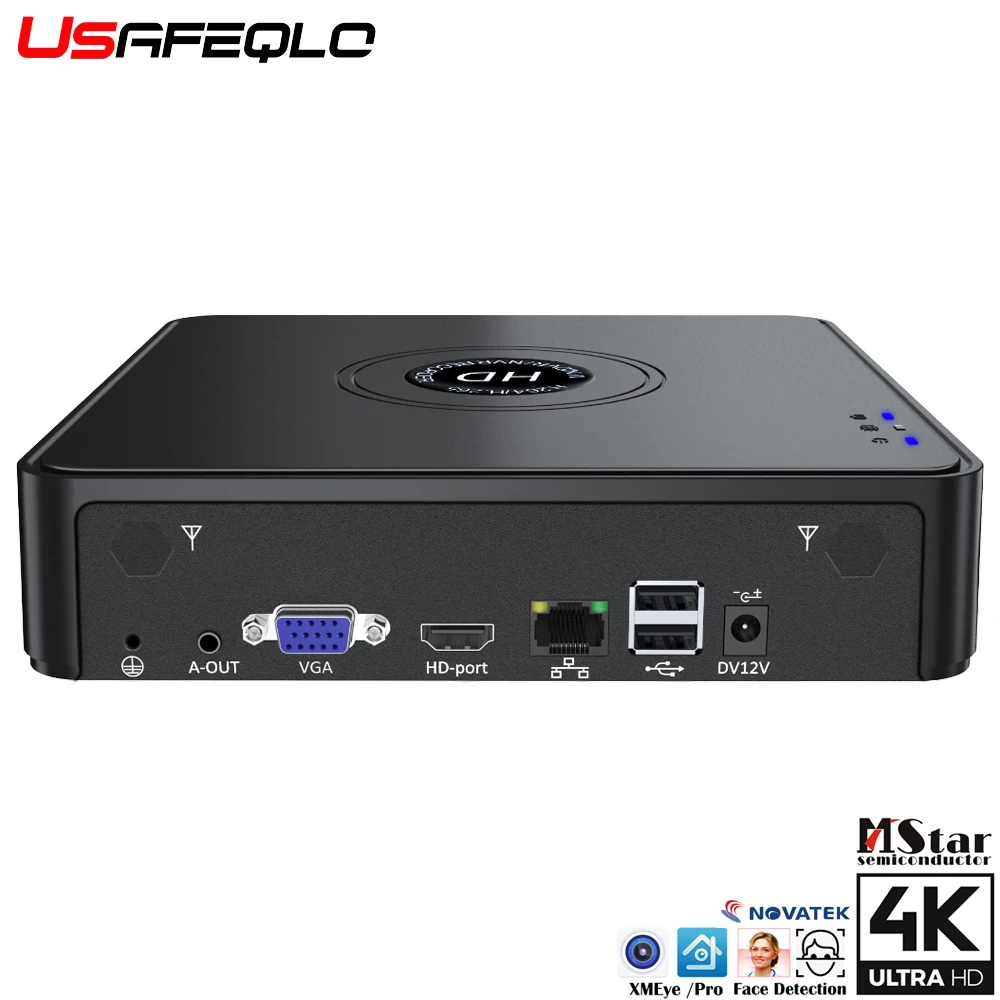 H.265 CCTV NVR 8CH 9CH 16CH 32CH для 2MP 5MP 4K IP-камеры с поддержкой обнаружения человеческого лица