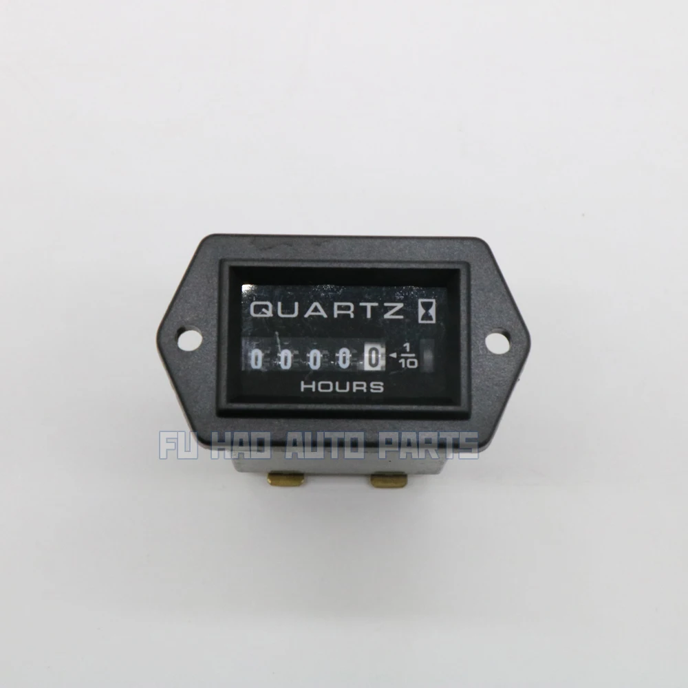 Original DC12-36V Truck Tech Rectangular Hour Meter Timer Tool Gauges for Boat Car DC 12-36V