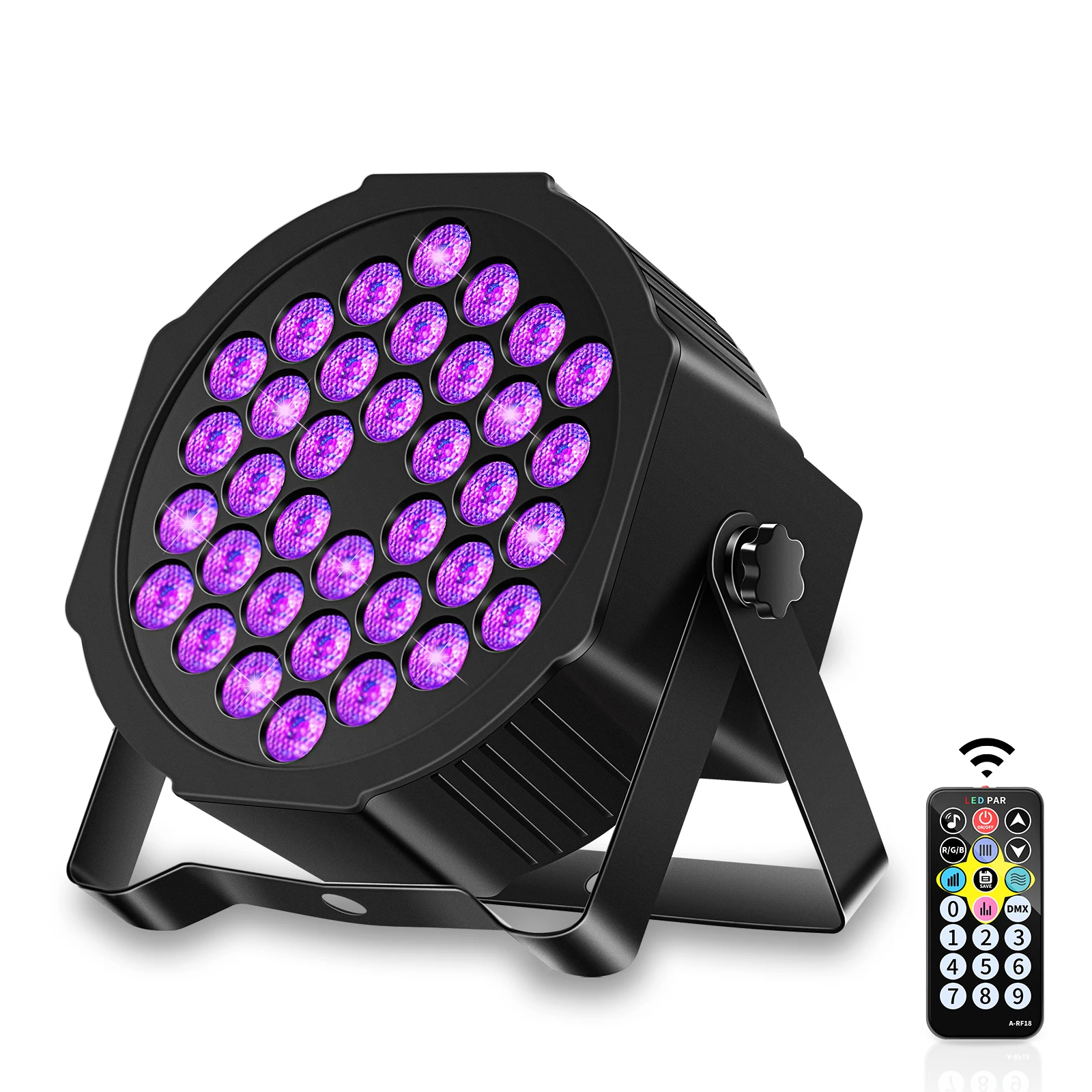 

36W UV Blacklight 36 LEDs Par Stage Lighting with 1 Remote-ZQ01087X2UK