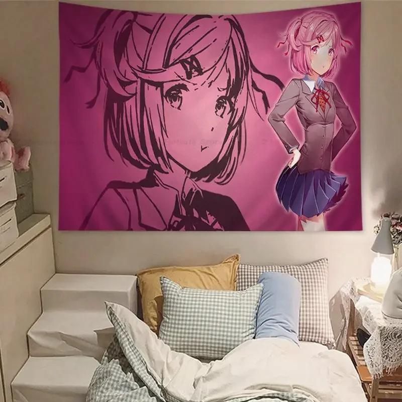 DDLC Doki настенный гобелен домашний декор хиппи предсказания дешевый Настенный