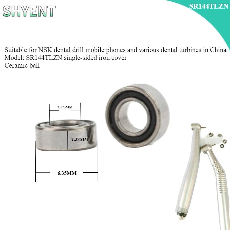 10 шт. стоматологическая высокоскоростная керамическая дрель-подшипник SR144TLZN NSK3