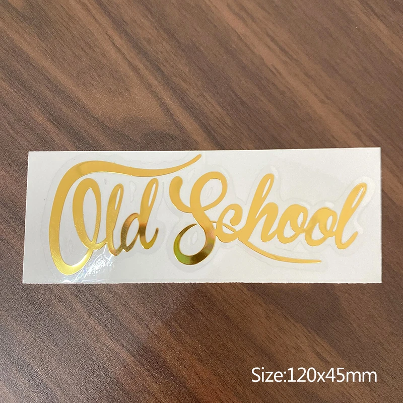 

JS-022#120*45 mm OLD SCHOOL 3D nickel metal car stickers decals for Car Styling Laptop