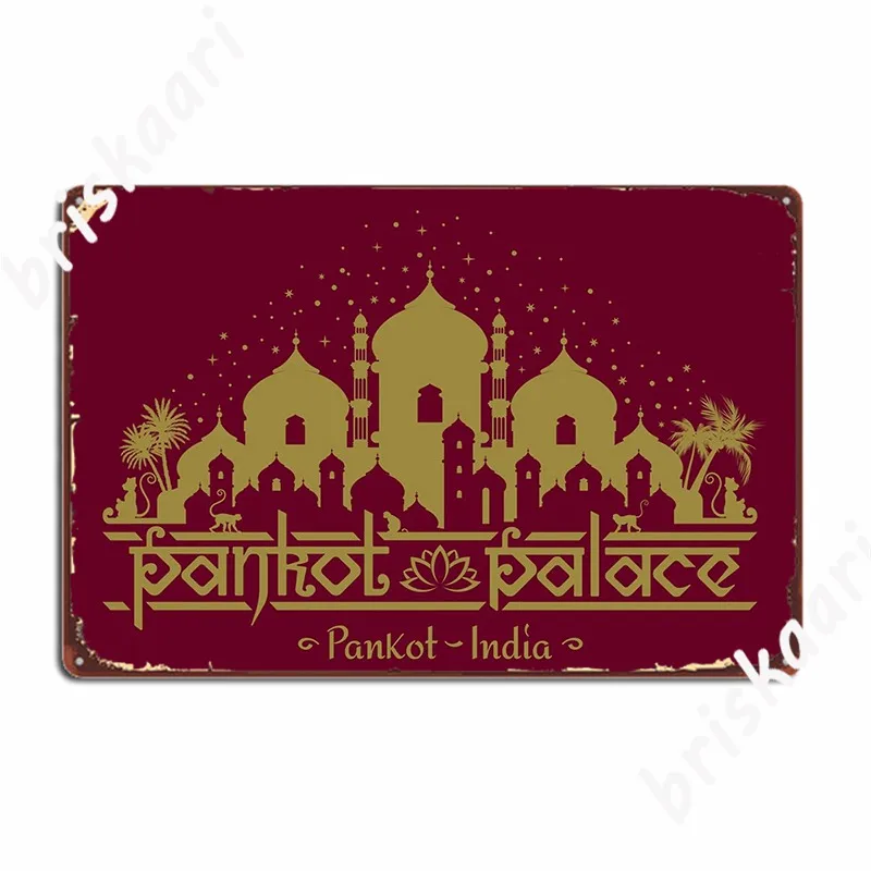 

Индиана Джонс панкот дворец Индийский металлический знак для гостиной создание стен декор клубный жестяной знак плакаты