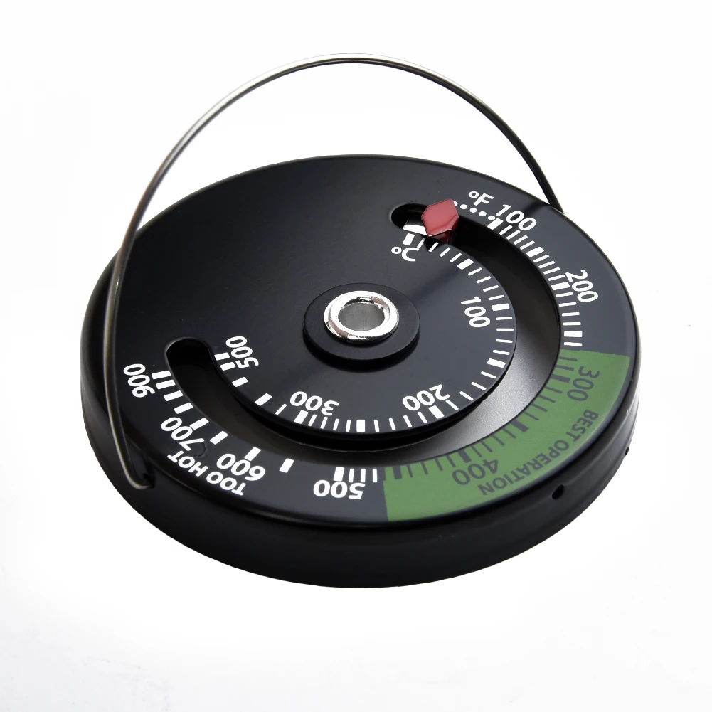 

Aluminum Alloy Magnetic Suction Fireplace Thermometer Wood Stove Pipe Thermometer Household Gauge Chimney Thermometer