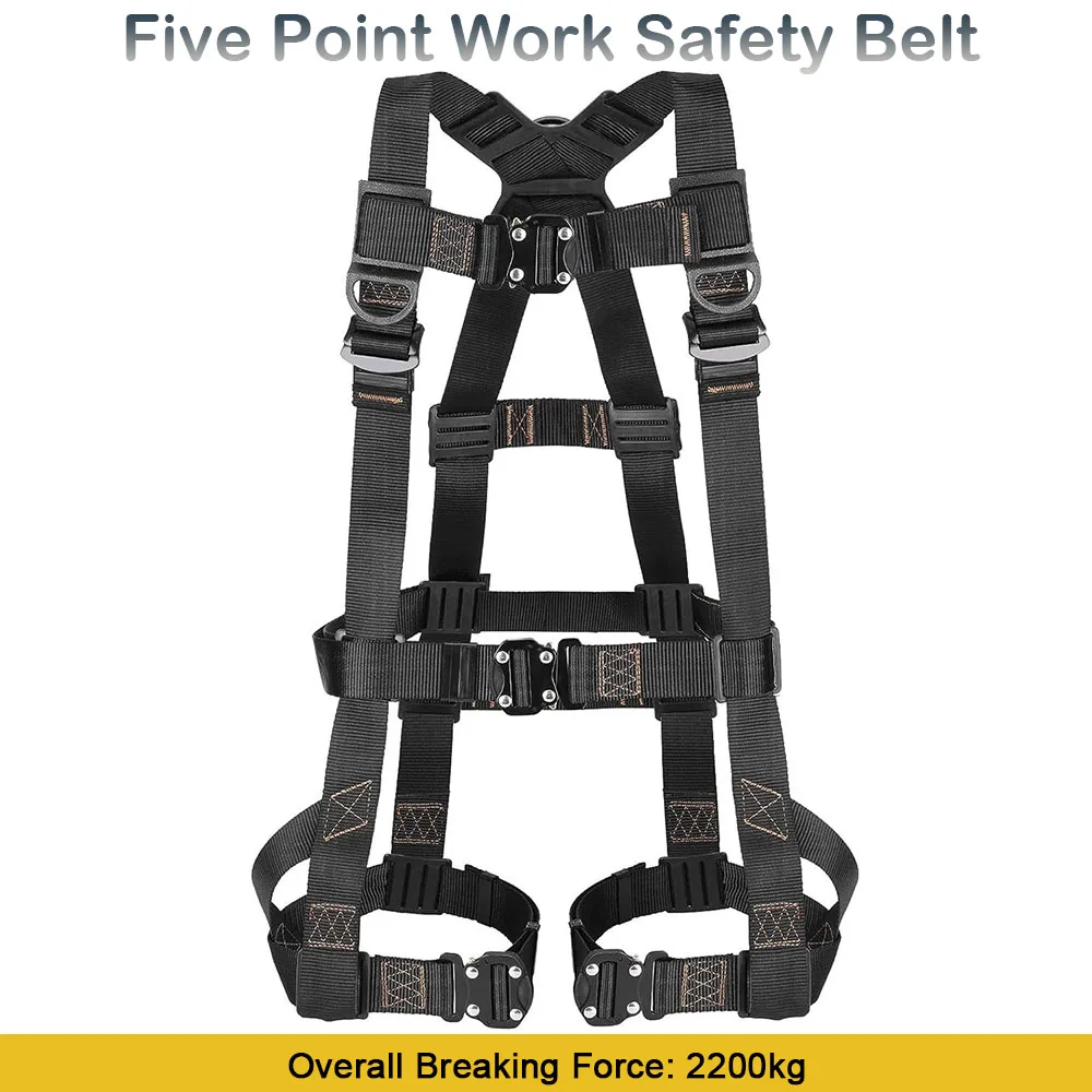 

Пятиточечный высокогорный рабочий ремень наружный ремень безопасности для скалолазания и тренировок строительное защитное оборудование электрика