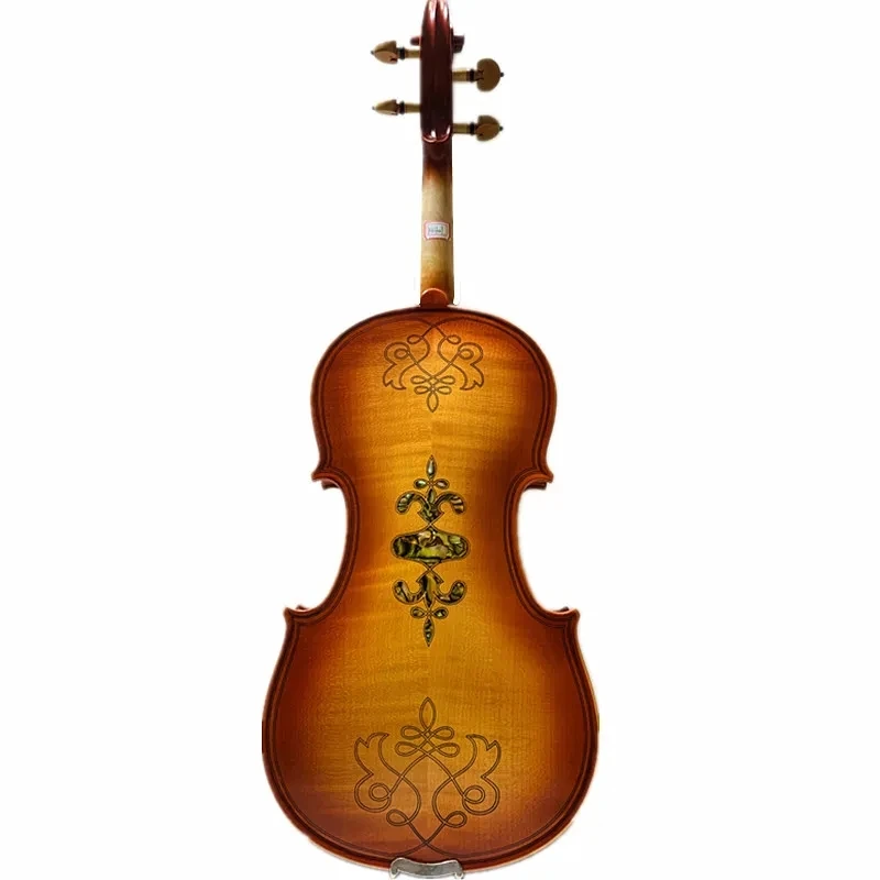 Фото Скрипка ручной работы в стиле Strad Song Maestro 4/4, фитинги из бокса, инкрустированная красивой оболочкой и обратно, большой и мощный звук #14401 №3