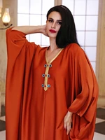 robe longue djellaba femme african dresses for women kaftan satin abaya dubai turkey islamic muslim maxi dress caftan marocain