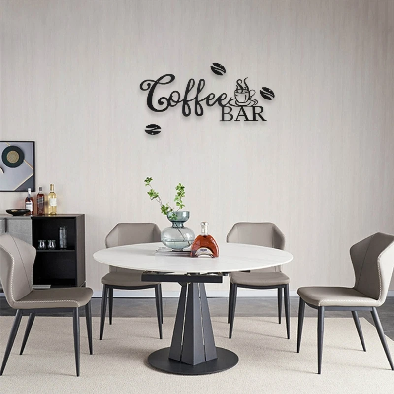 

Coffee-Bar Sign Wall Art Decor Home-Coffee-Bar Home Office Kitchen Decoration Drop Shipping