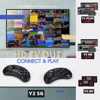 y2y2s video game console host tv game box double handle hd screen built in 900 1800 games retro handheld game player
