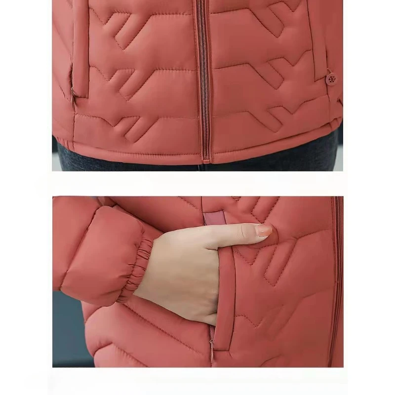 2023 New Fashion Comfortable Light Autumn and Winter down Cotton-Padded Jacket Loose Short Thick Small Padded Jacket
