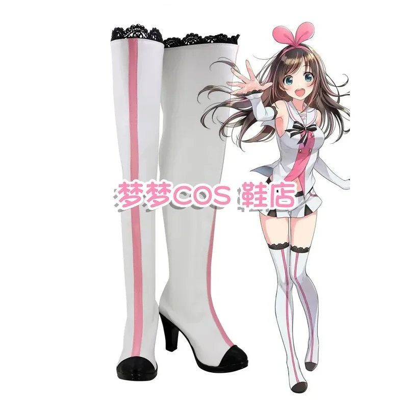Фото A;3\v,7'd/VTuber Ютубер Виртуальный айдол Kizuna AI Косплей-обувь для Хэллоуина, карнавальных вечеринок, ботинки на заказ Madew;4'v,6\h/ №2