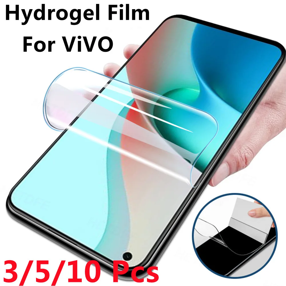 Мягкая Гидрогелевая пленка HD для ViVO X90 X80 X70 X60 X50 iQOO 8 9 10 11 Pro Plus X Note Fold T1 5G, защита для ЖК-экрана без стекла