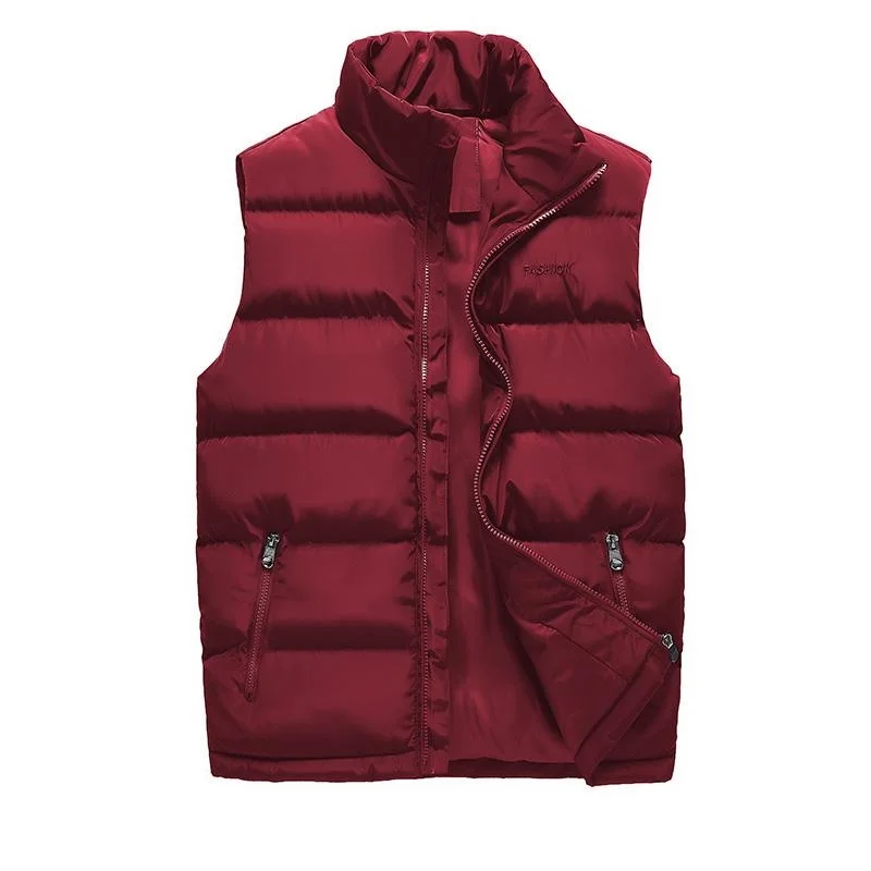 

Men's Vests MANTLCONX Fashion Classic Sleeveless Vest Jacket Winter Thermal Casual Coats Male Cotton Men Thicken Waistcoat M-6XL