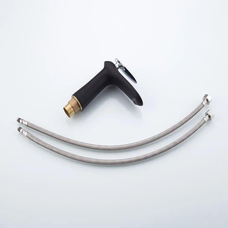 Медный смеситель для горячей и холодной воды роскошный черный белый ванной