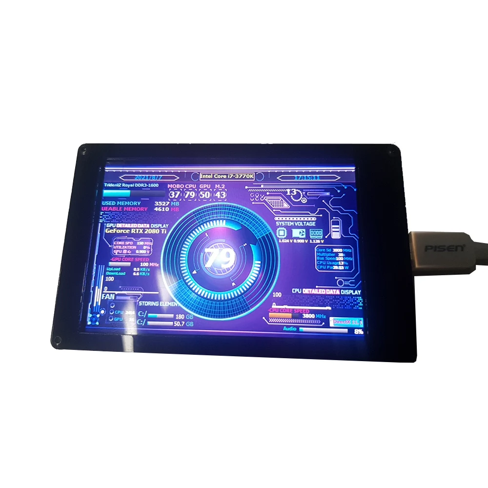 Nvarcher 3 5/5 дюймовый IPS ЖК-монитор AIDA64 USB динамический дисплей Sub-Screen Поддержка