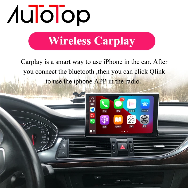 AUTOTOP 9 &quotAudi A6 C7 Мультимедиа Android 10 Автомобильный GPS стереоплеер для Audi A7 2012-2018